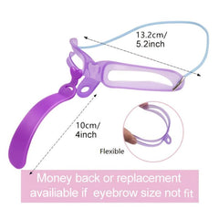 8 in 1 Eyebrow Shaping Template Set for Perfectly Defined Eyebrows