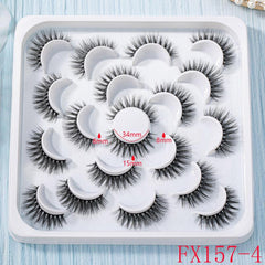 10 Pairs 3D Curling Natural Eye Wispy Lashes