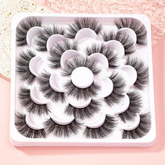 10 Pairs 3D Curling Natural Eye Wispy Lashes