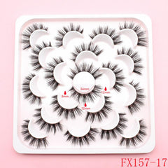 10 Pairs 3D Curling Natural Eye Wispy Lashes