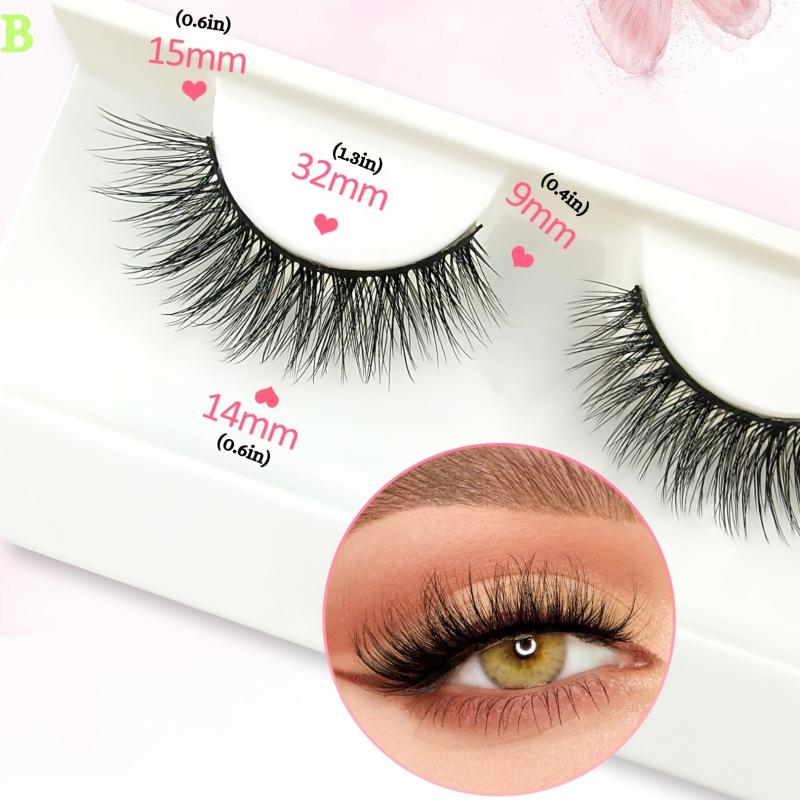 5 Pairs Cat Eye Lashes Fluffy Eye End Lengthening Lashes