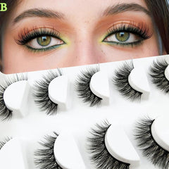 5 Pairs Cat Eye Lashes Fluffy Eye End Lengthening Lashes