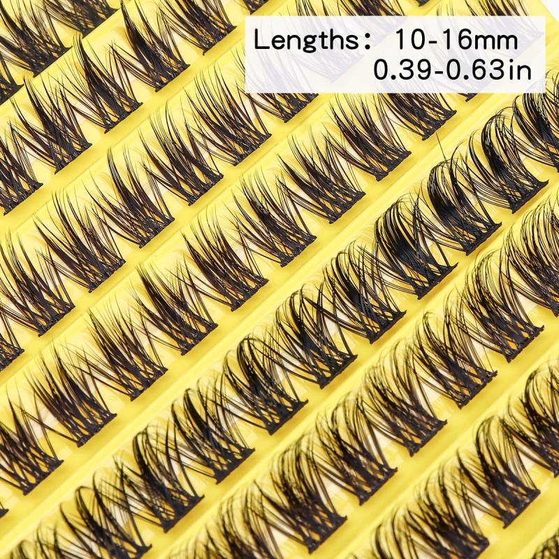 DIY Eyelash Extensions Kit 120 Pcs Clusters Applicator Tool Glue Remover