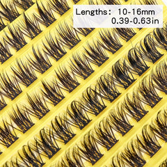 DIY Eyelash Extensions Kit 120 Pcs Clusters Applicator Tool Glue Remover