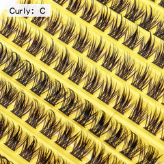 DIY Eyelash Extensions Kit 120 Pcs Clusters Applicator Tool Glue Remover