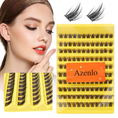 DIY Eyelash Extensions Kit 120 Pcs Clusters Applicator Tool Glue Remover