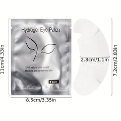 40 Pairs Hydrogel Eye Mask Pads for Lash Extensions - Gentle on Eyes