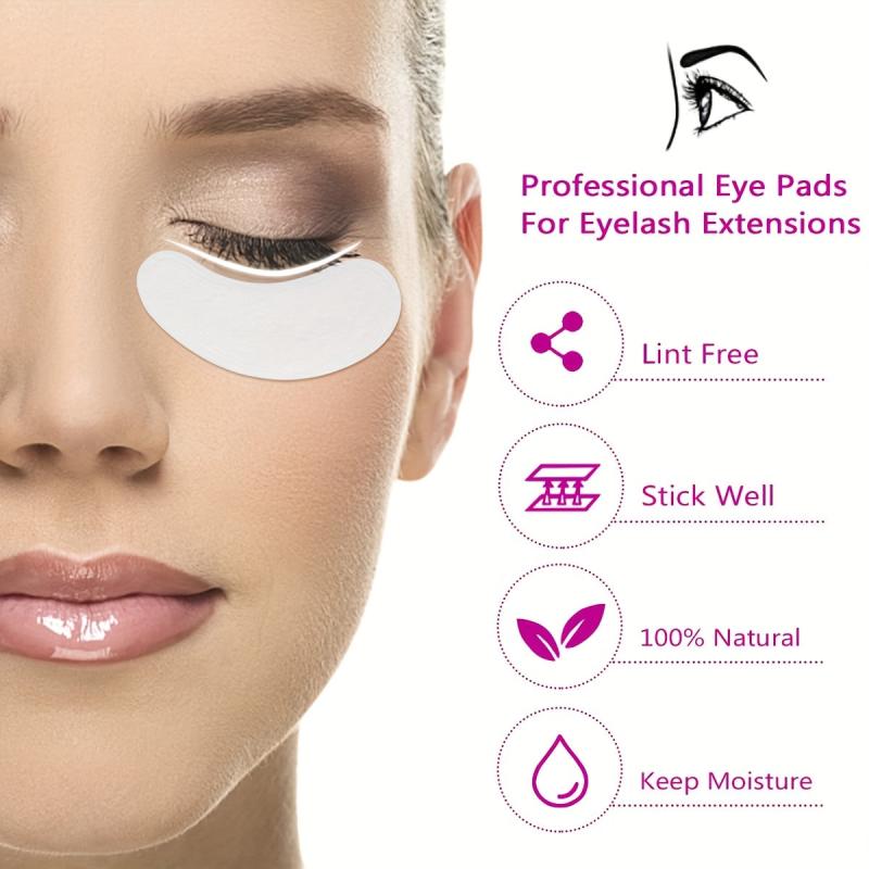 40 Pairs Hydrogel Eye Mask Pads for Lash Extensions - Gentle on Eyes