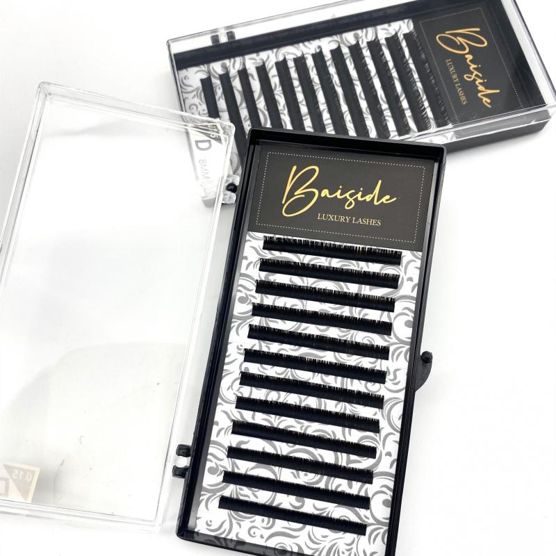 Soft Silk 0 15mm C Curl Lash Extensions 8 15mm Cat's Fox Eye Perfect for Salon