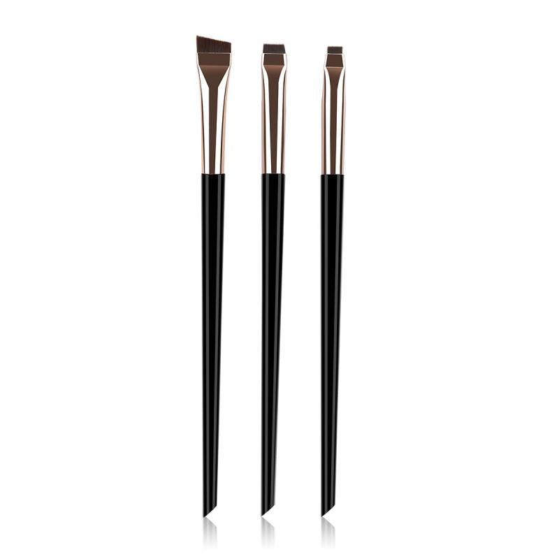 3pcs Fine Angled Eyeliner Brush Ultra Thin Precision Eye Liner Makeup Brushes