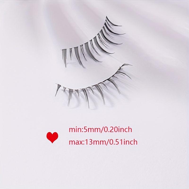 5 Pairs Manga False Lash Crisscross Natural Look False Eyelashes