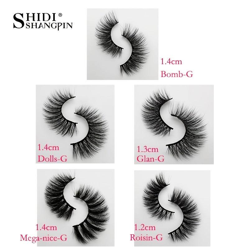 14mm Natural 3D Mink Reusable False Eyelashes with Case