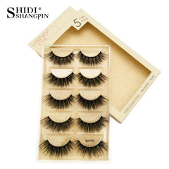 14mm Natural 3D Mink Reusable False Eyelashes with Case