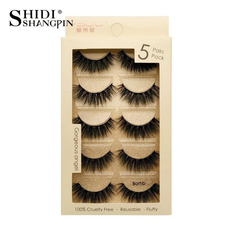 14mm Natural 3D Mink Reusable False Eyelashes with Case