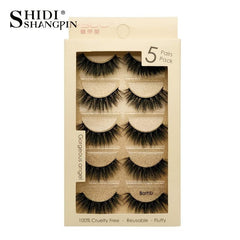 14mm Natural 3D Mink Reusable False Eyelashes with Case
