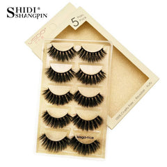 14mm Natural 3D Mink Reusable False Eyelashes with Case