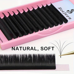 Jeen Fast Fanning Eyelash Extensions 8-16mm C D Curl Auto Fan False Lashes