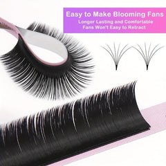 Jeen Fast Fanning Eyelash Extensions 8-16mm C D Curl Auto Fan False Lashes