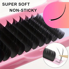 Natural Soft False Lashes Flat Lashes 0.15-0.20 Ellipse Eyelash Extensions