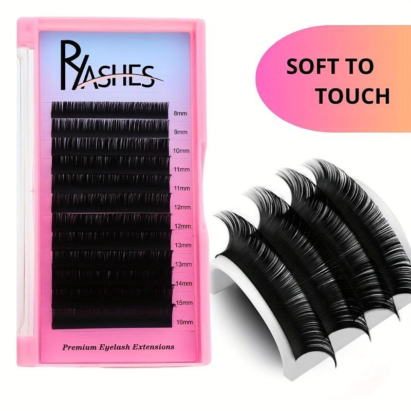 Natural Soft False Lashes Flat Lashes 0.15-0.20 Ellipse Eyelash Extensions