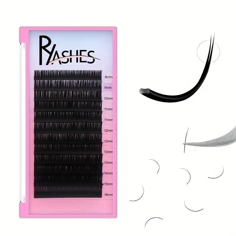 Natural Soft False Lashes Flat Lashes 0.15-0.20 Ellipse Eyelash Extensions
