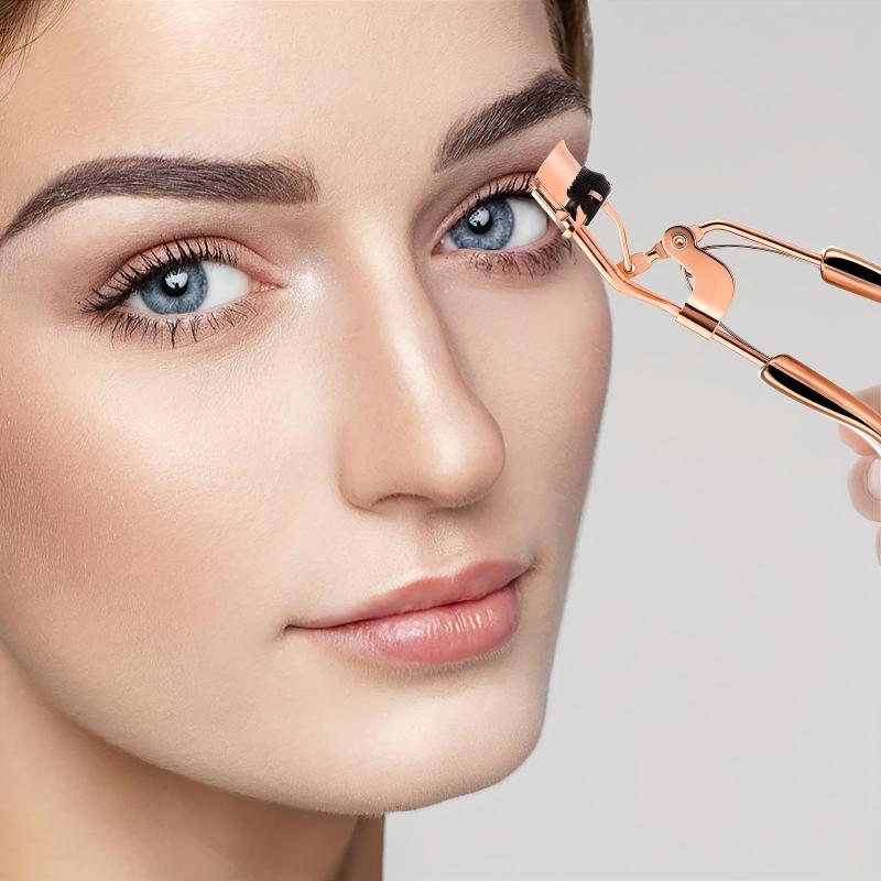 Eyelash Curlers Set with Built-in Comb and Eyebrow Brush