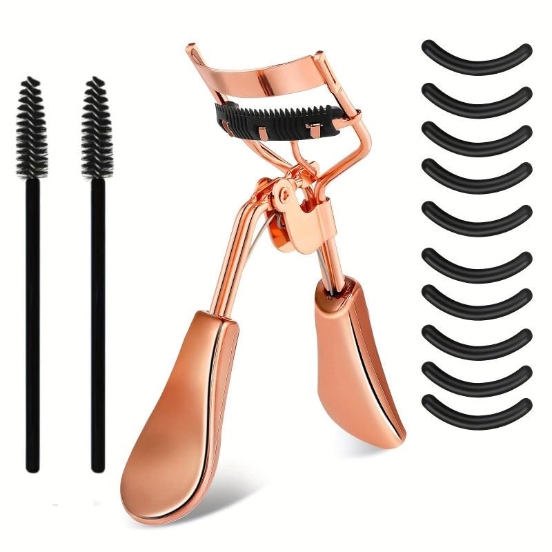 Eyelash Curlers Set with Built-in Comb and Eyebrow Brush