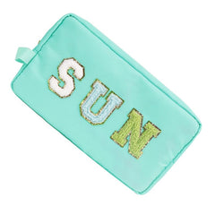 Preppy Makeup Bag Waterproof Toiletry Bag with Strap