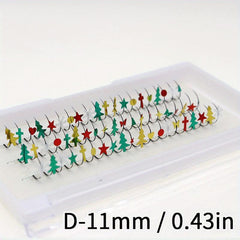 Christmas Glitter Cluster Lashes with D Curling