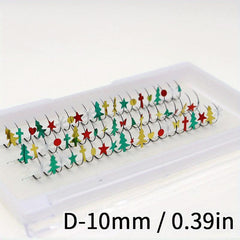 Christmas Glitter Cluster Lashes with D Curling