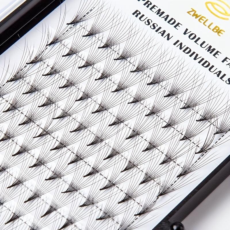 10D Pre Fan Eyelash Extensions 8-15 Mix 0.07mm Tip - Long Lasting False Lashes