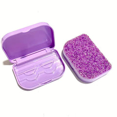 Travel Size Rhinestone Eyelash Storage Box for 2 Pairs with Glue Inside