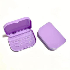 Travel Size Rhinestone Eyelash Storage Box for 2 Pairs with Glue Inside