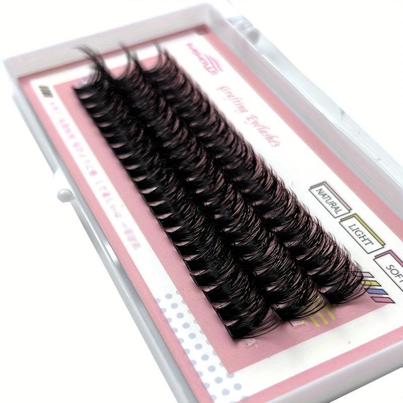 60pcs DIY Cluster Eyelashes DD Curling 12 14 16mm Mixed Length 0 07mm Thickness
