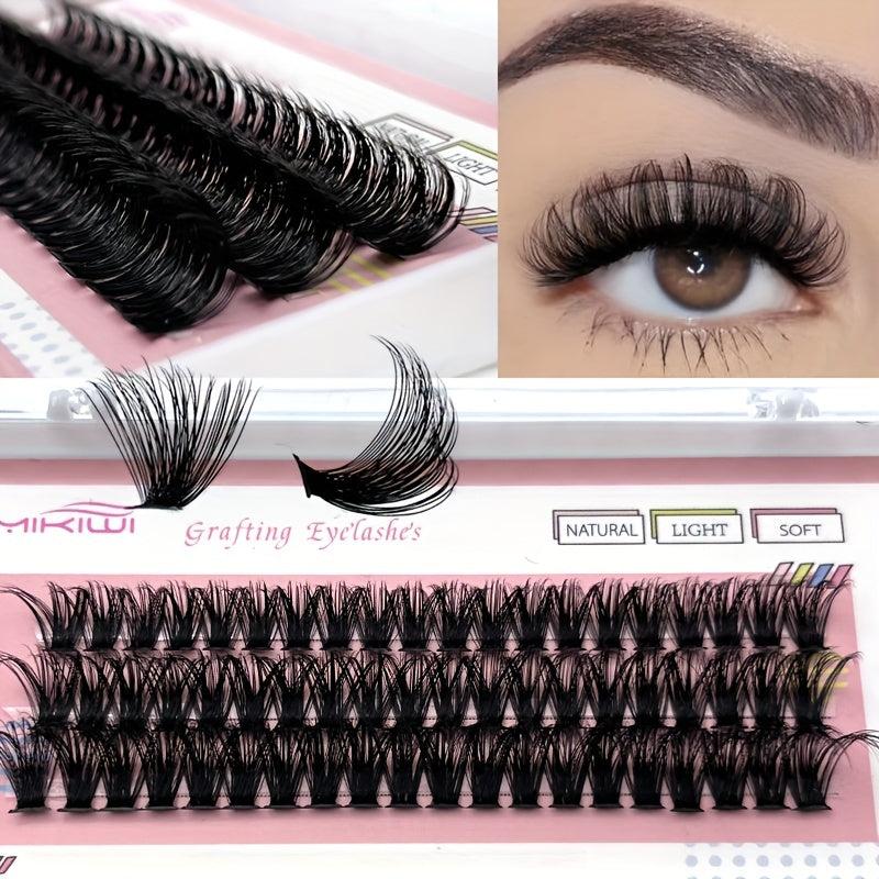 60pcs DIY Cluster Eyelashes DD Curling 12 14 16mm Mixed Length 0 07mm Thickness
