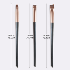 3pcs Eye Liner Brush Set for Precision Makeup Application