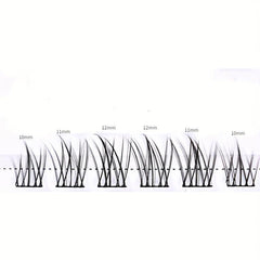 10 Rows Cluster Lashes Large Capacity False Eyelashes Natural Cross Lashes