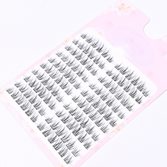10 Rows Cluster Lashes Large Capacity False Eyelashes Natural Cross Lashes