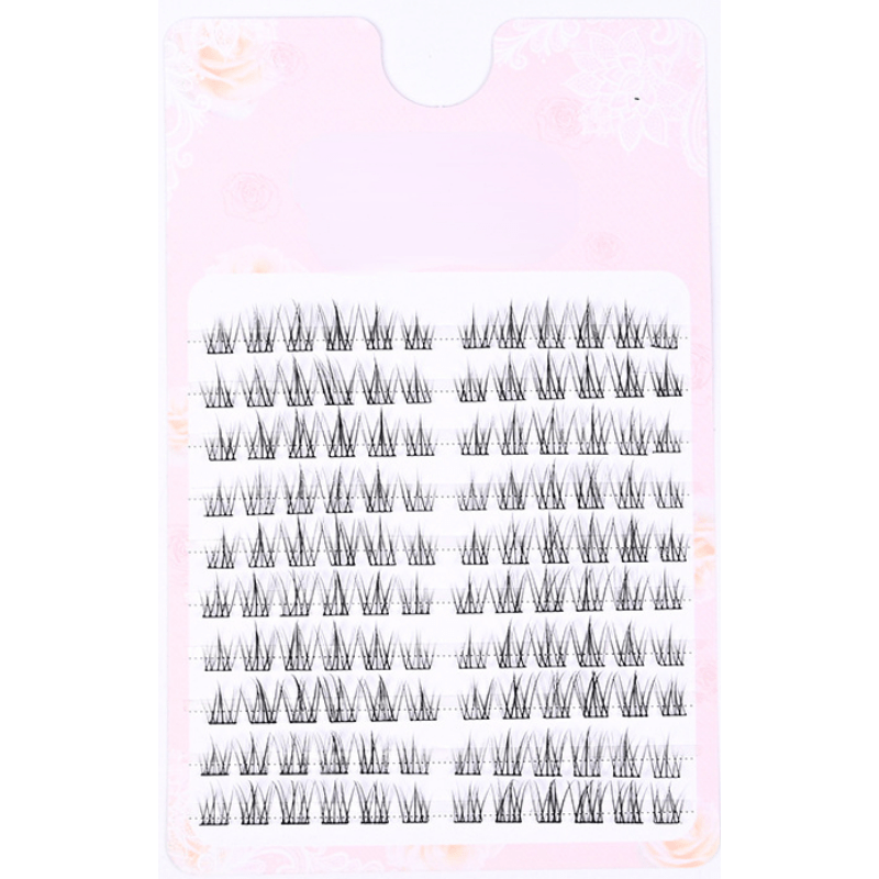 10 Rows Cluster Lashes Large Capacity False Eyelashes Natural Cross Lashes