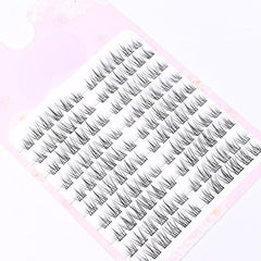10 Rows Cluster Lashes Large Capacity False Eyelashes Natural Cross Lashes