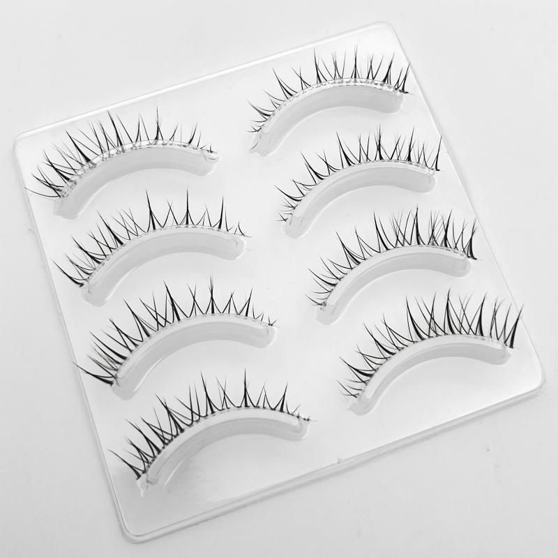 Anime Lashes Clear Stalk Wispy Manga Lashes Spiky