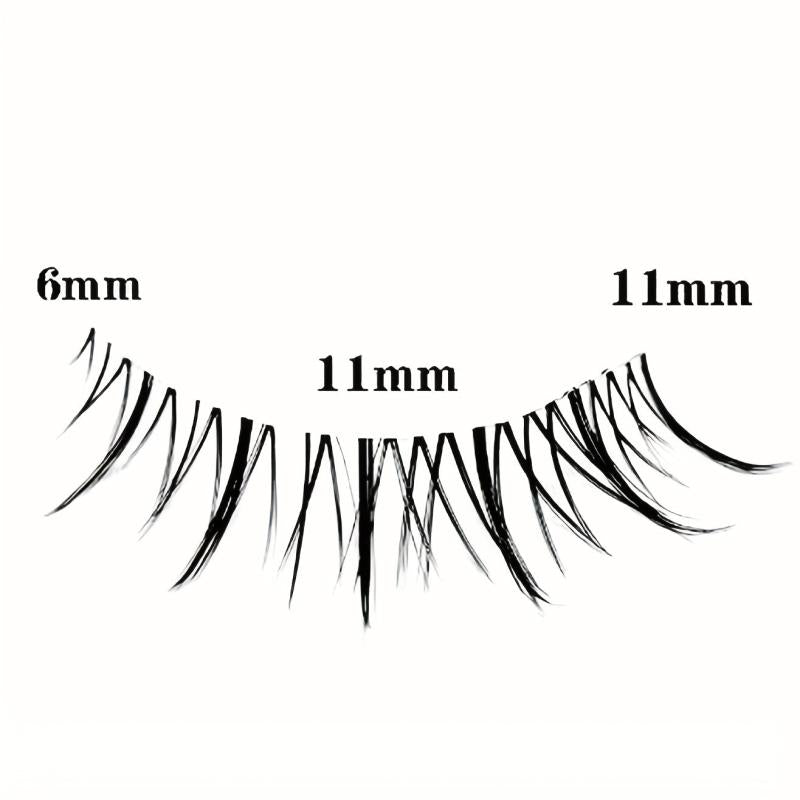 Anime Lashes Clear Stalk Wispy Manga Lashes Spiky
