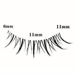 Anime Lashes Clear Stalk Wispy Manga Lashes Spiky