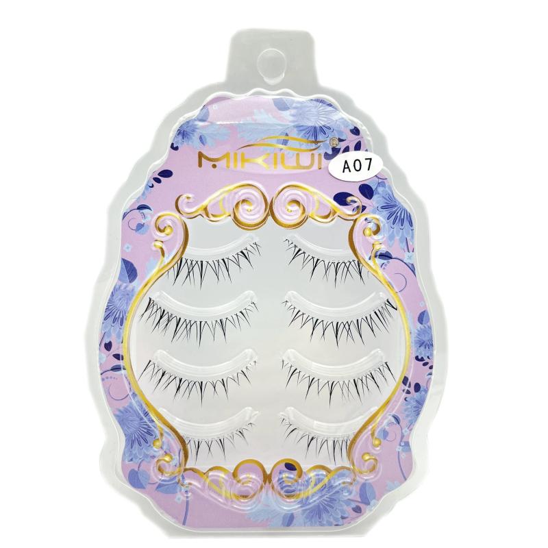 Anime Lashes Clear Stalk Wispy Manga Lashes Spiky