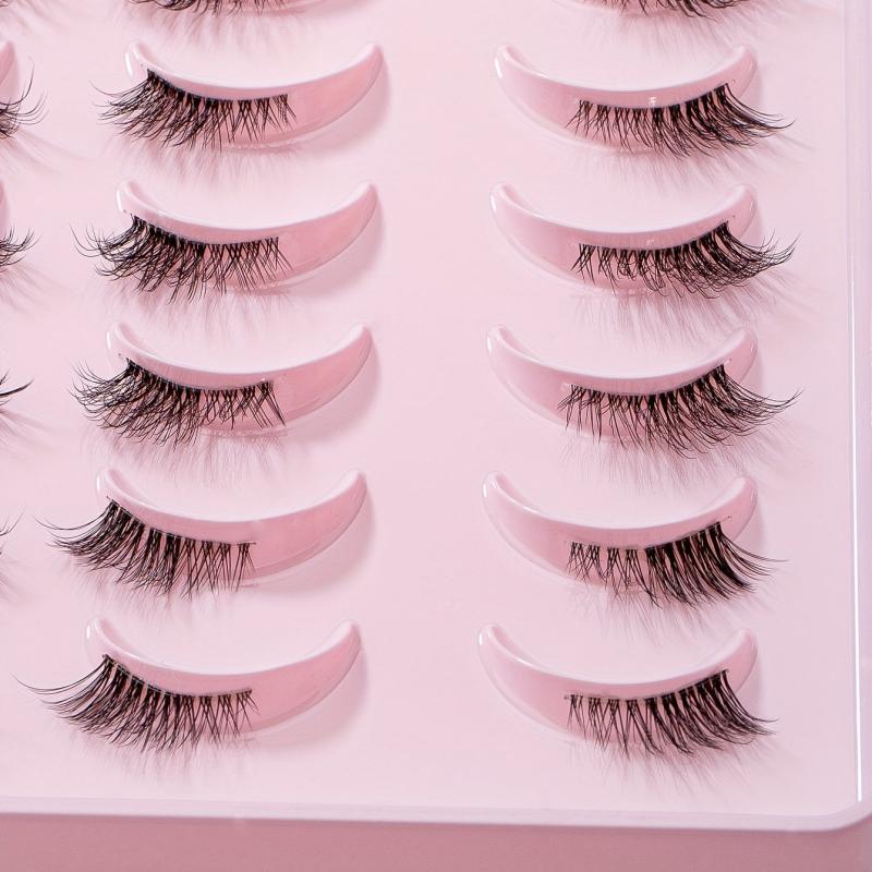 20 Pairs Half Eye False Eyelashes Soft Faux Mink Lashes