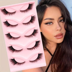 Cat Eye False Eyelashes Fox Eye Series Natural Thick Fluffy Lashes