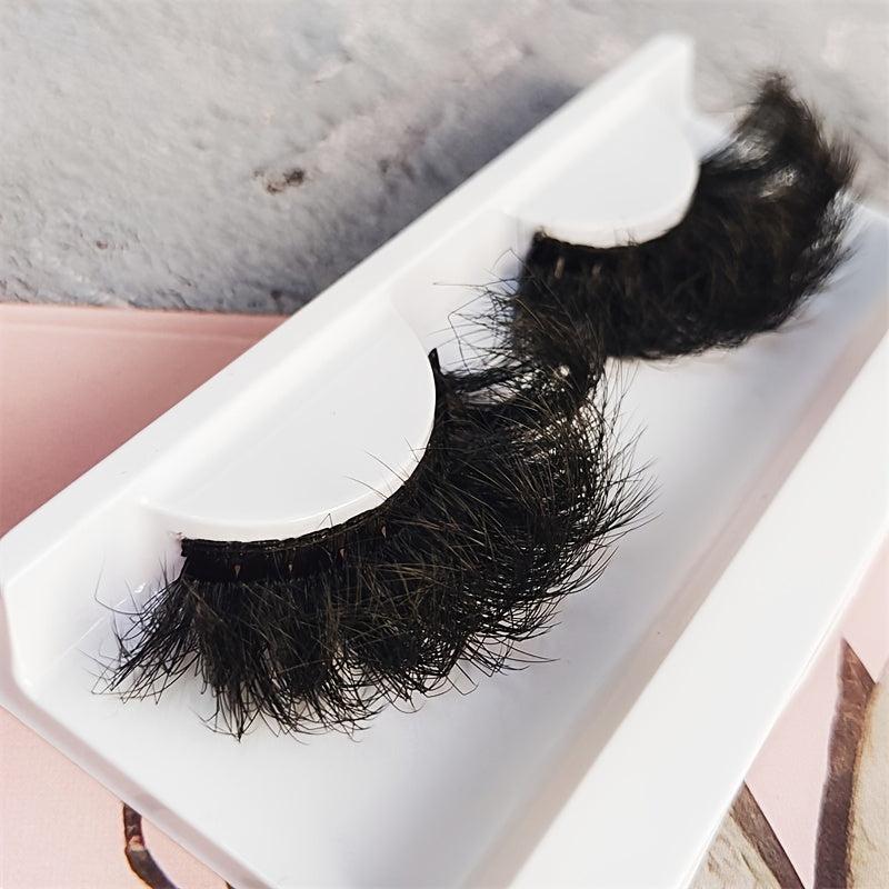 25MM Fluffy Thick Faux Mink False Eyelashes for Stage Performance