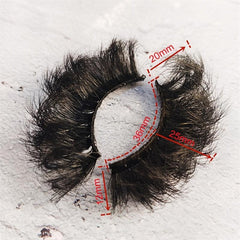 25MM Fluffy Thick Faux Mink False Eyelashes for Stage Performance