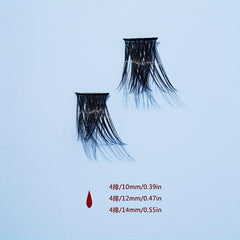 144 Mini Lash Clusters Soft Natural Look 10-14mm DIY Eyelash Extensions