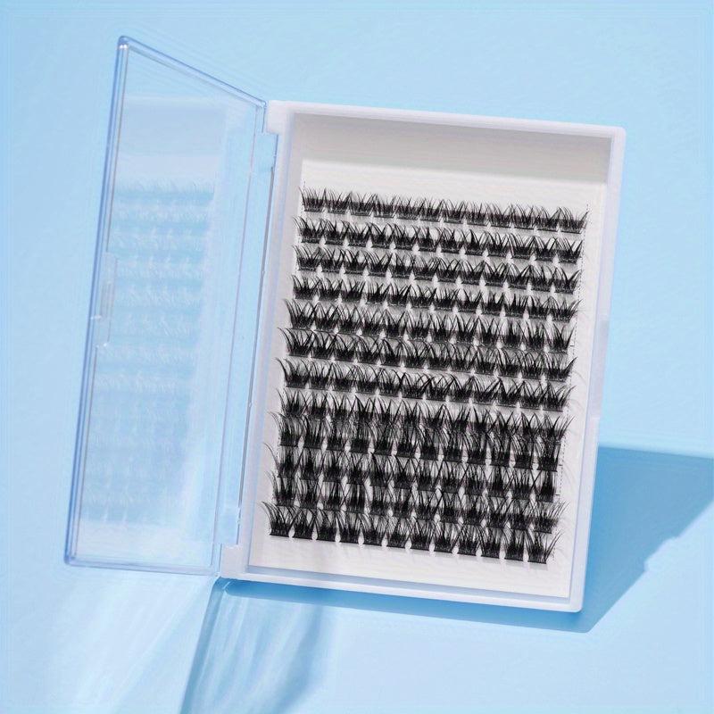 144 Mini Lash Clusters Soft Natural Look 10-14mm DIY Eyelash Extensions